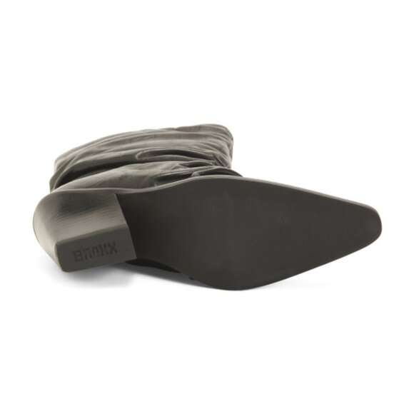 BRONX Leather Pinched Booties - Picture 3 of 3